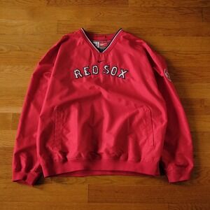 Nike Team Boston Red Sox Pullover Windbreaker Jacket Red Size XL MLB Sportswear
